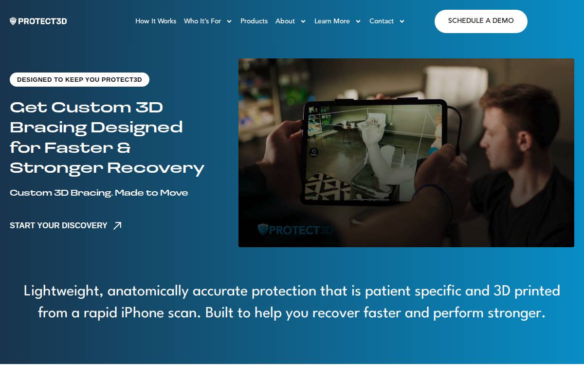 Protect3d website preview