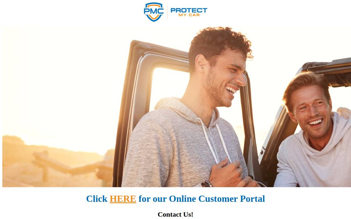 Protect My Car website preview