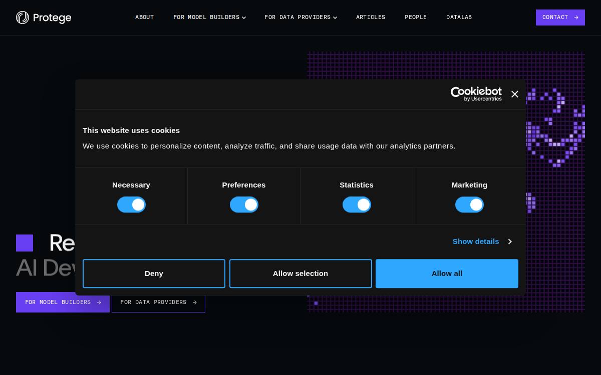 Protege website preview