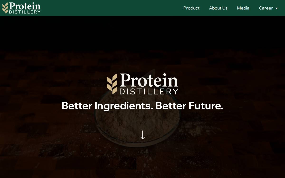 Proteindistillery website preview