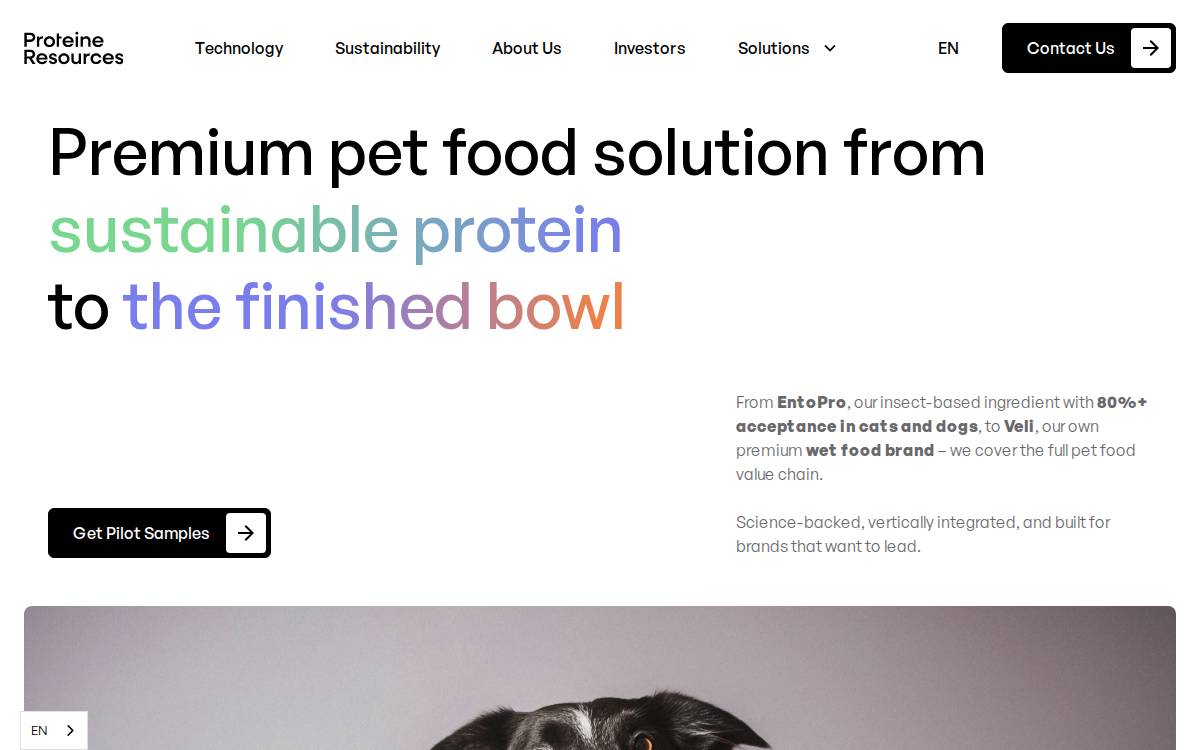 Proteine Resources website preview