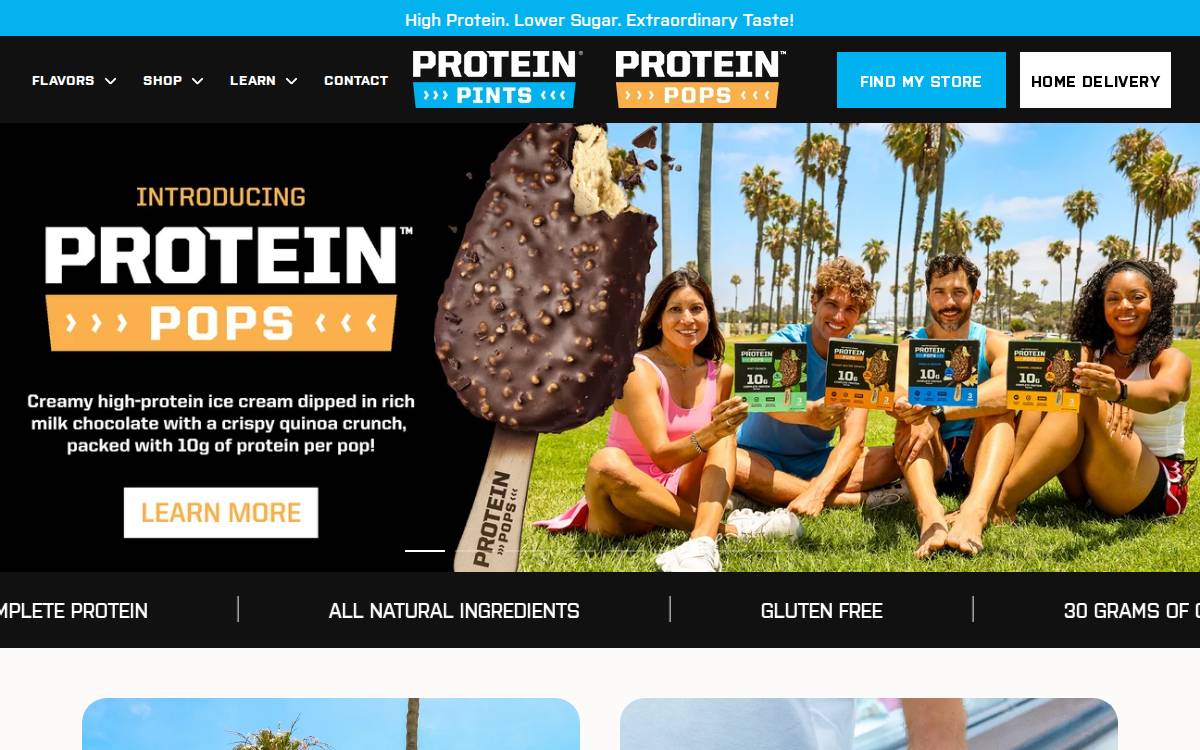 Proteinpints website preview