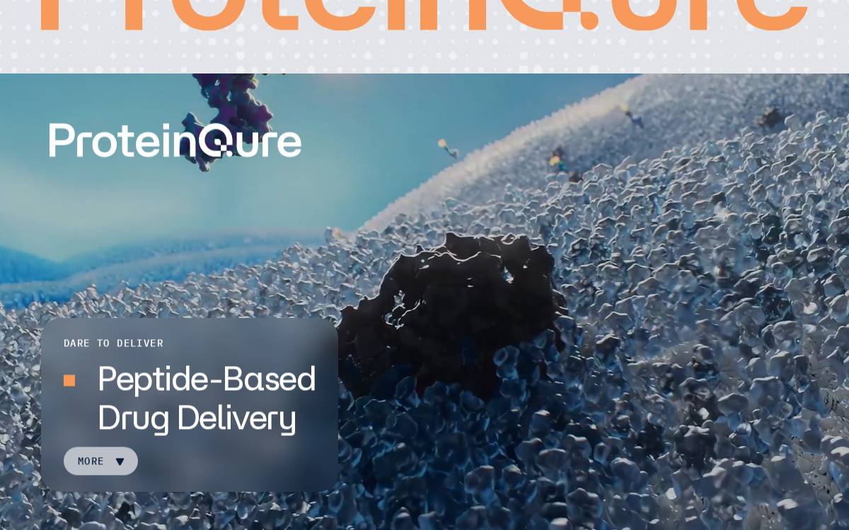 ProteinQure website preview
