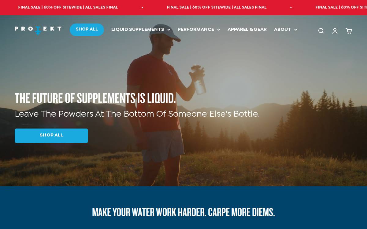 Protekt Products website preview