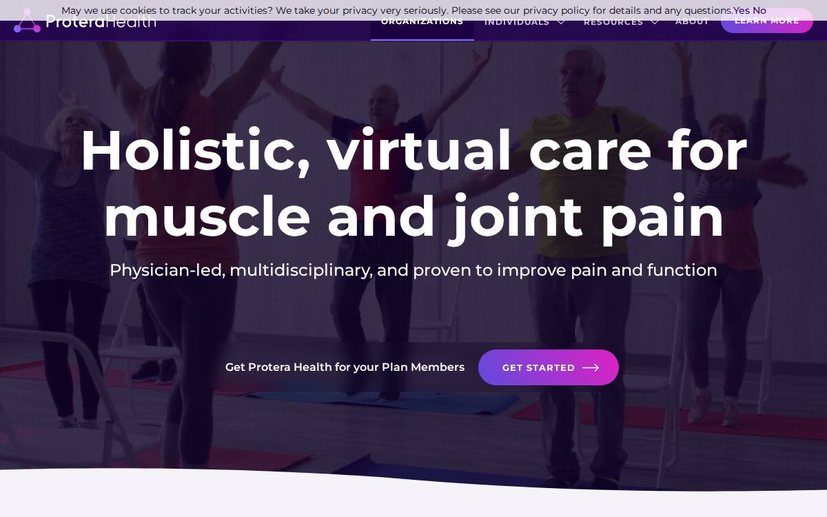Protera Health website preview