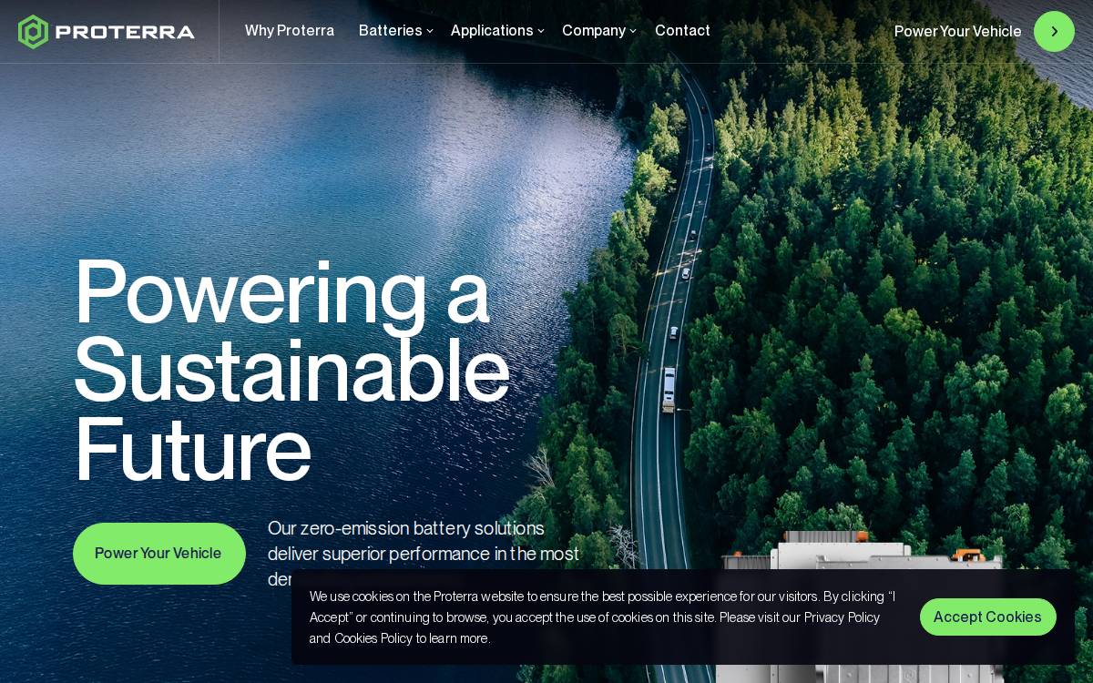 Proterra website preview