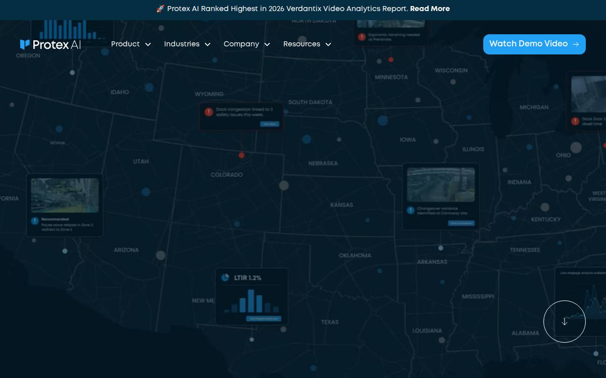 Protex AI website preview