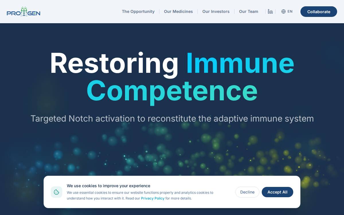 ProTgen website preview