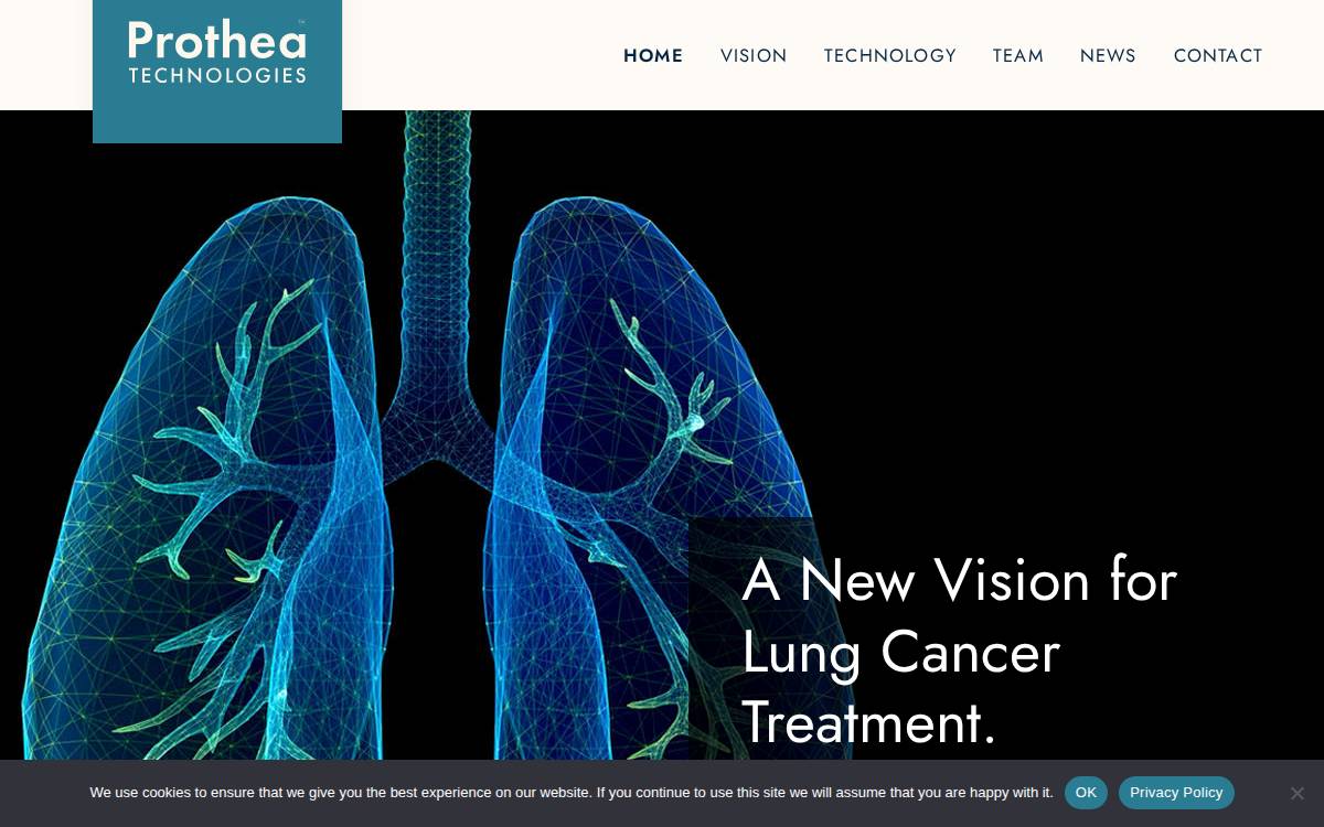 Prothea Technologies website preview