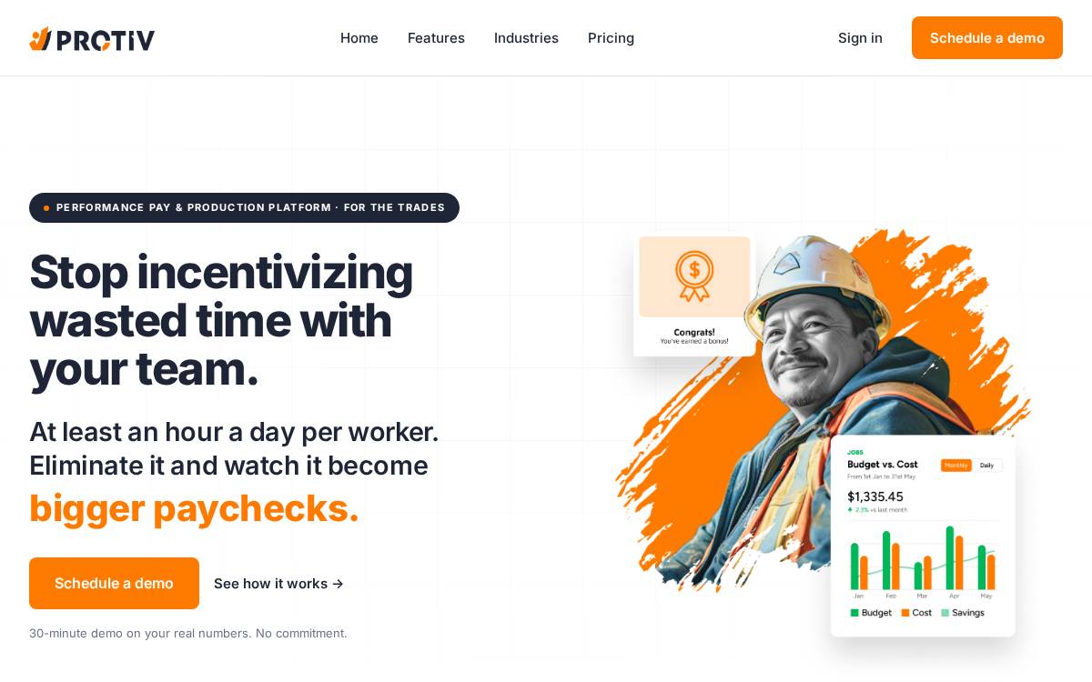 Protiv website preview