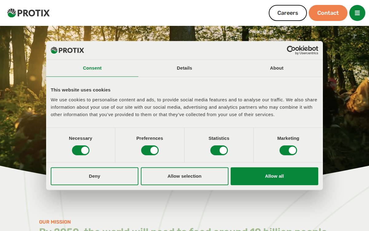 PROTIX website preview