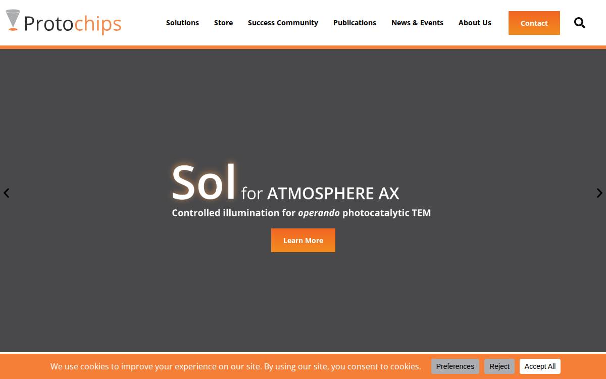 Protochips website preview