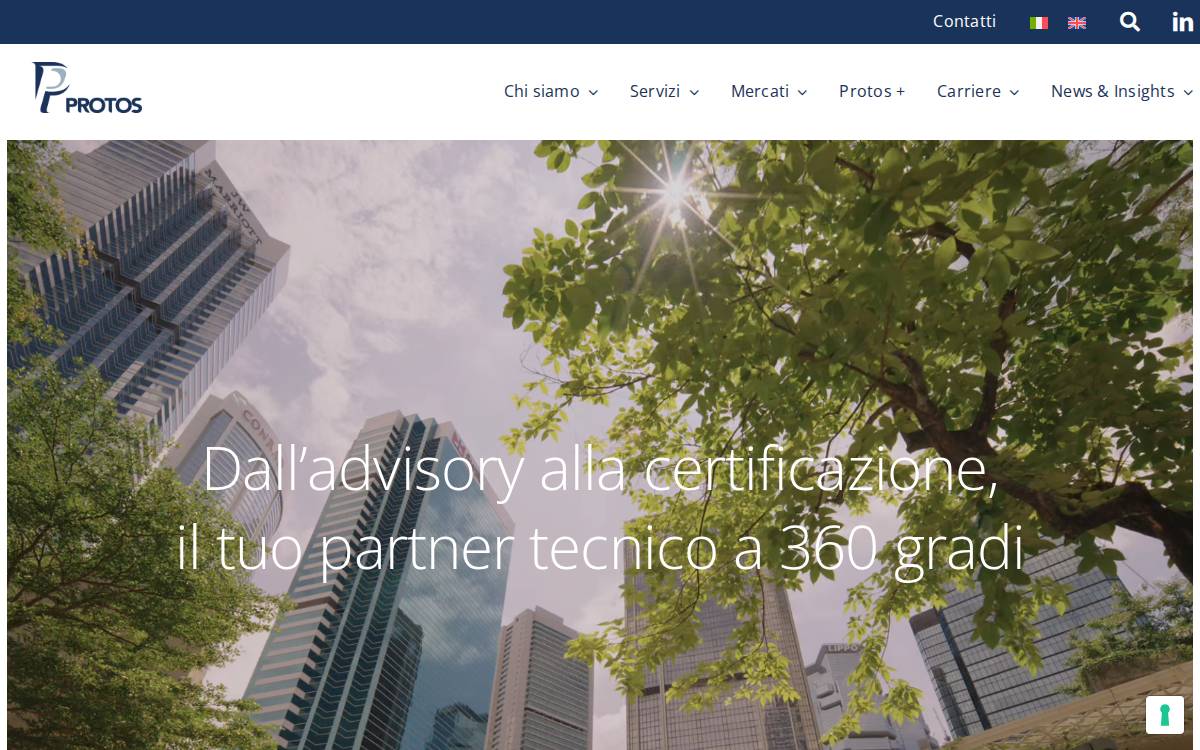 Protos S P A website preview