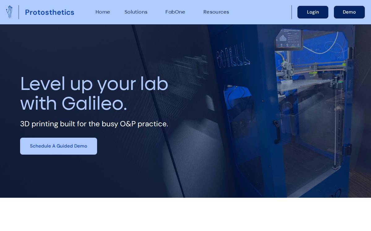 Protosthetics website preview
