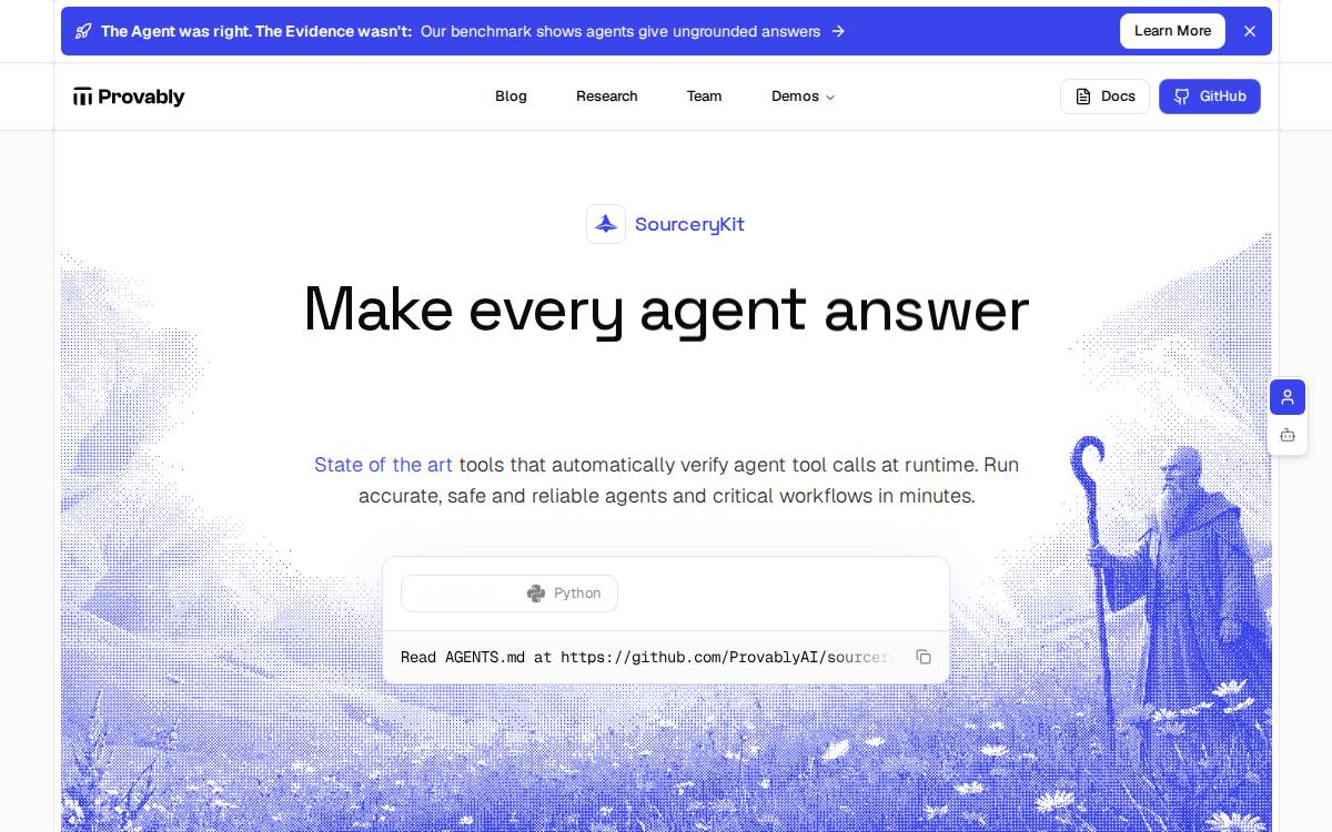 Provably website preview