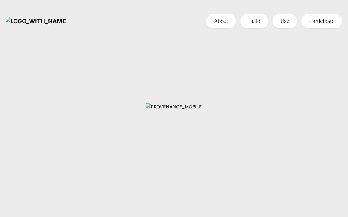 Provenance Blockchain website preview