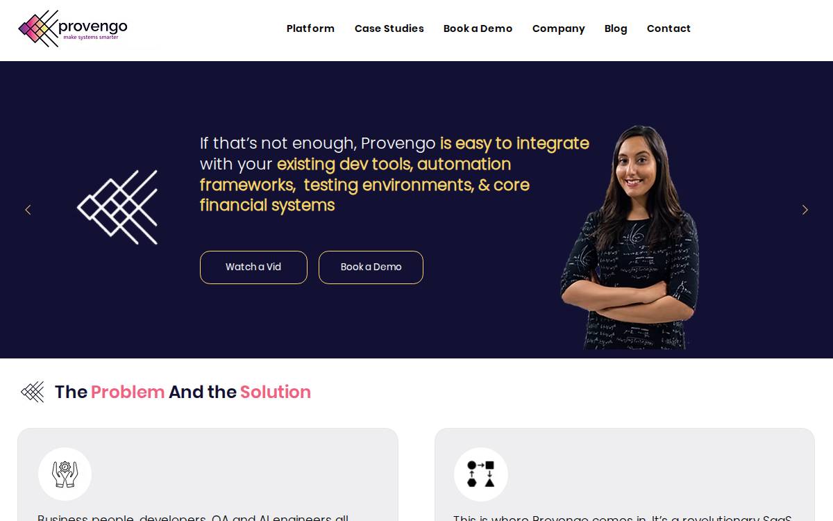 Provengo Technologies website preview