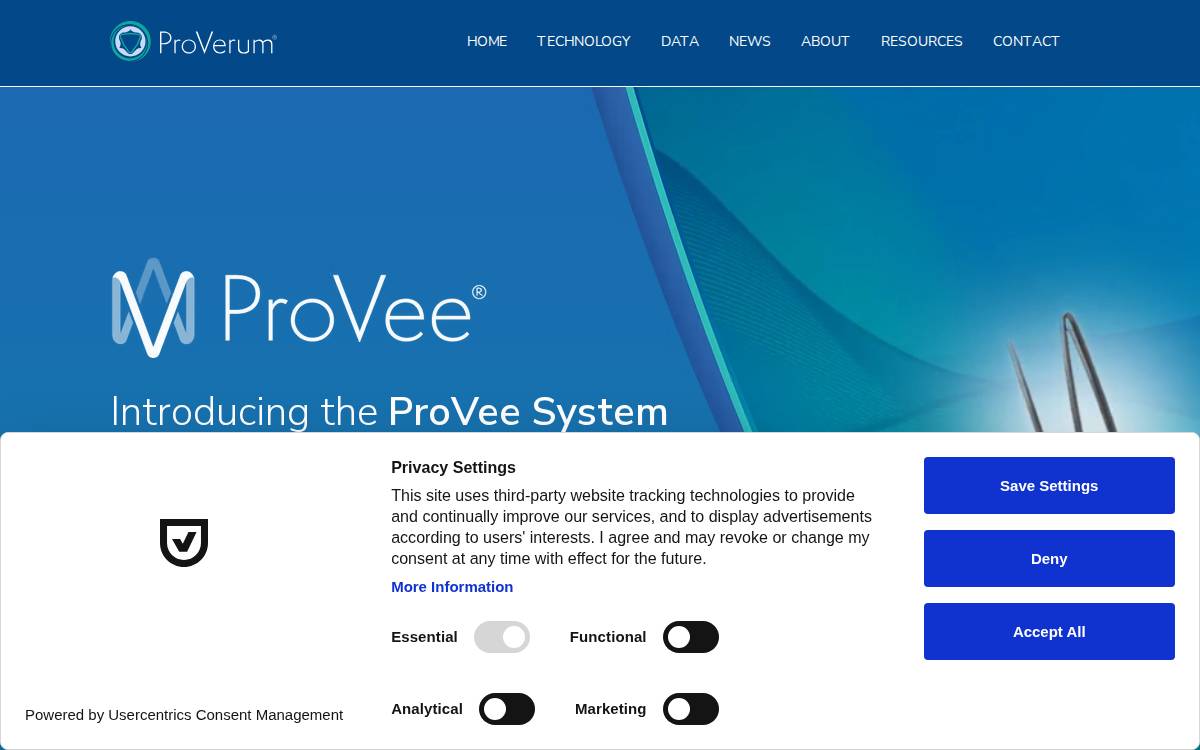 ProVerum website preview