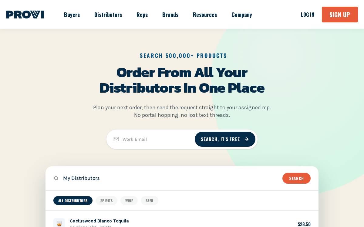 Provi (fka Tiz) website preview