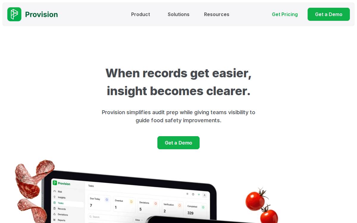 Provision website preview