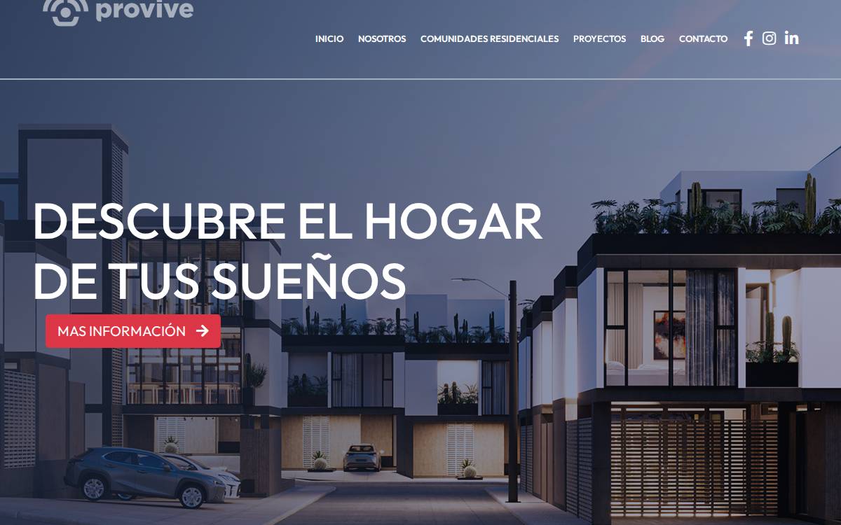 Provive website preview