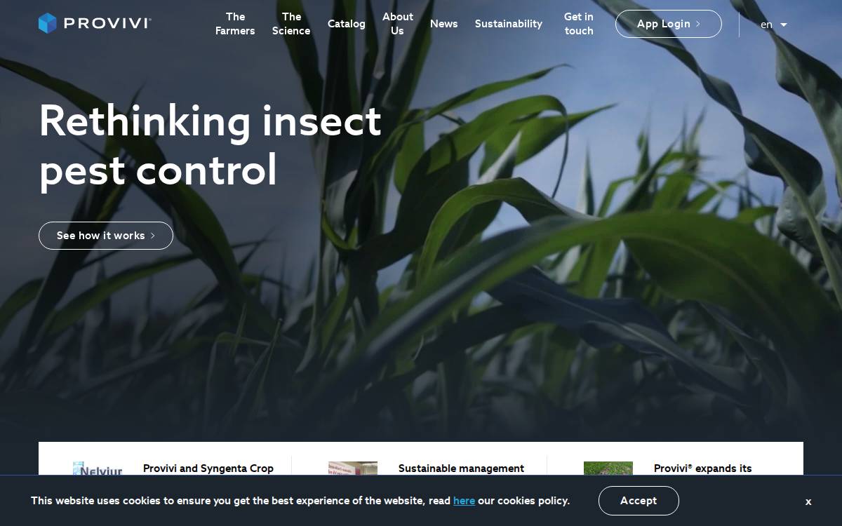 Provivi website preview