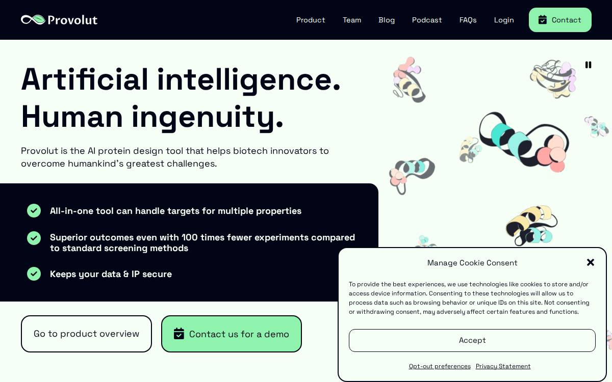 Provolut website preview