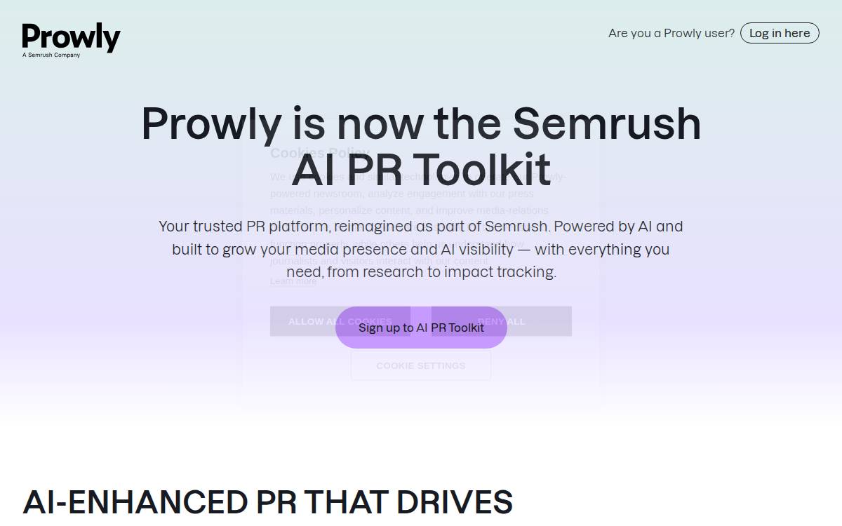 Prowly website preview