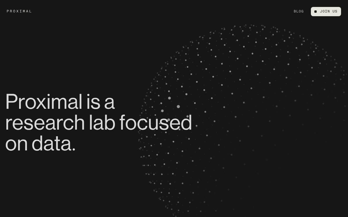 Proximal AI website preview