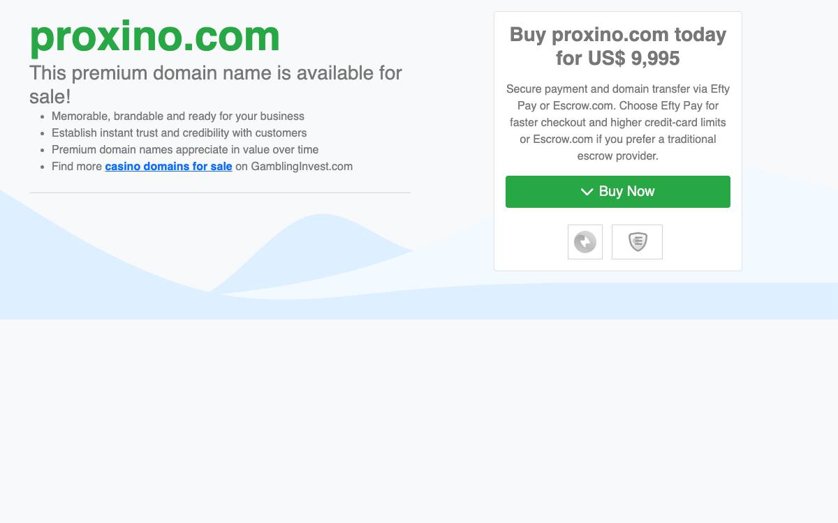 Proxino website preview