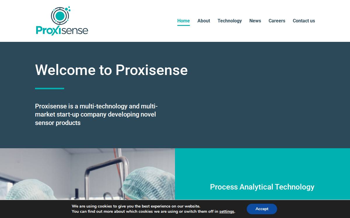 Proxisense website preview