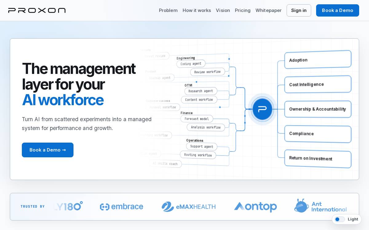 Proxon website preview