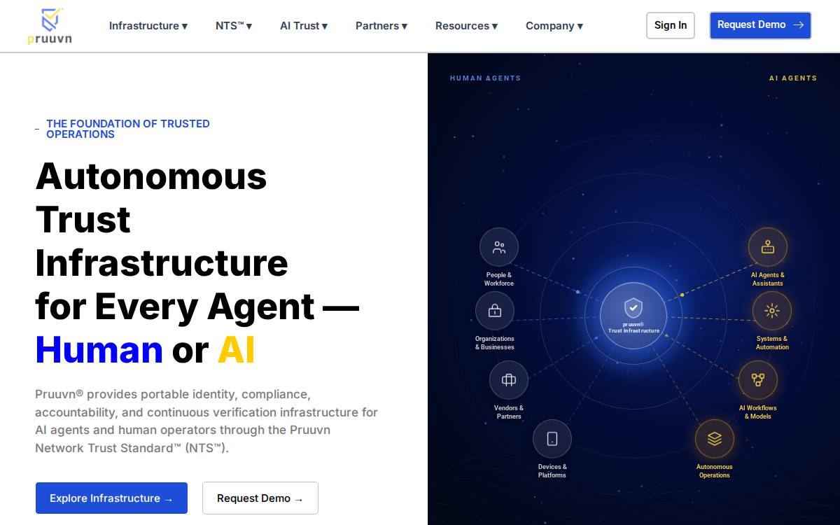 Pruuvn website preview