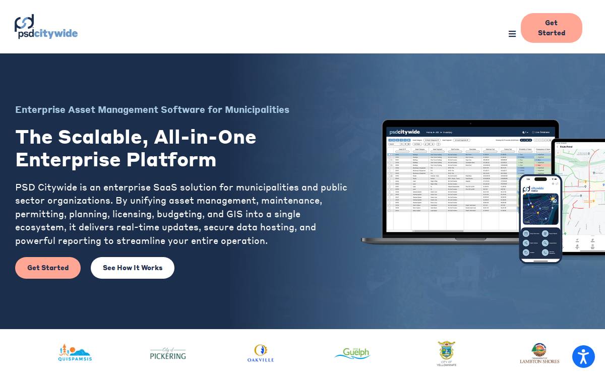 Psdcitywide website preview