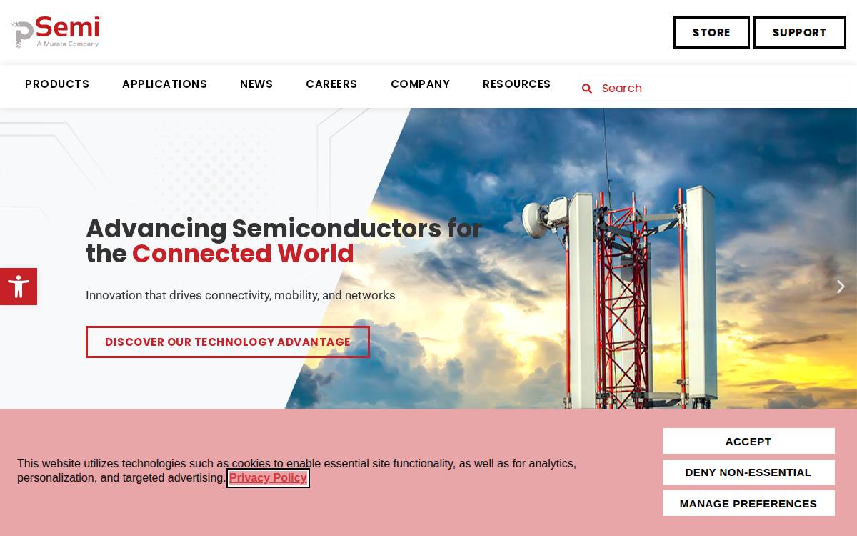 Psemi website preview