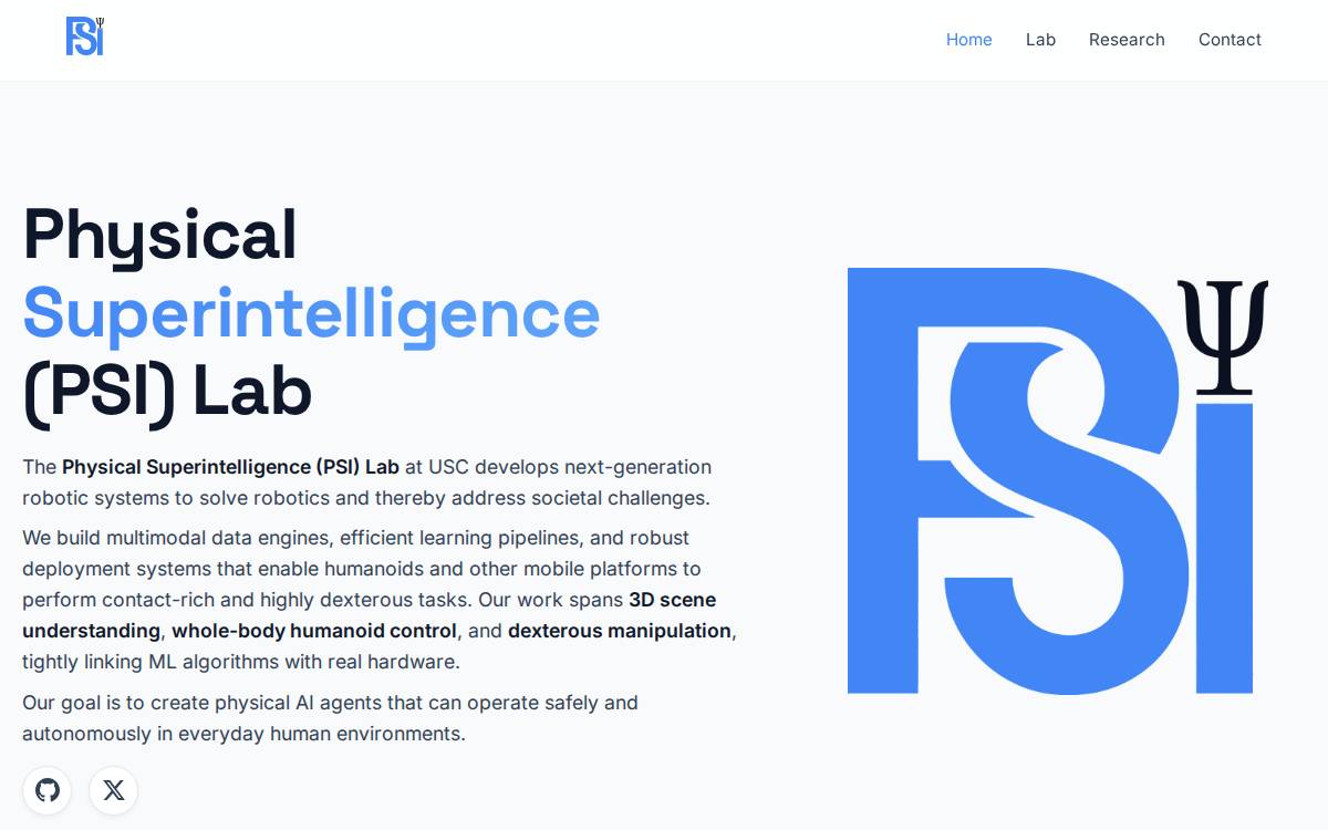 Psi Lab website preview