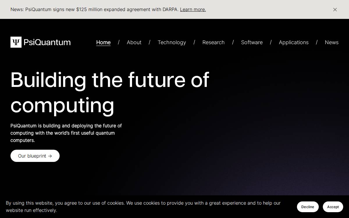 PsiQuantum website preview