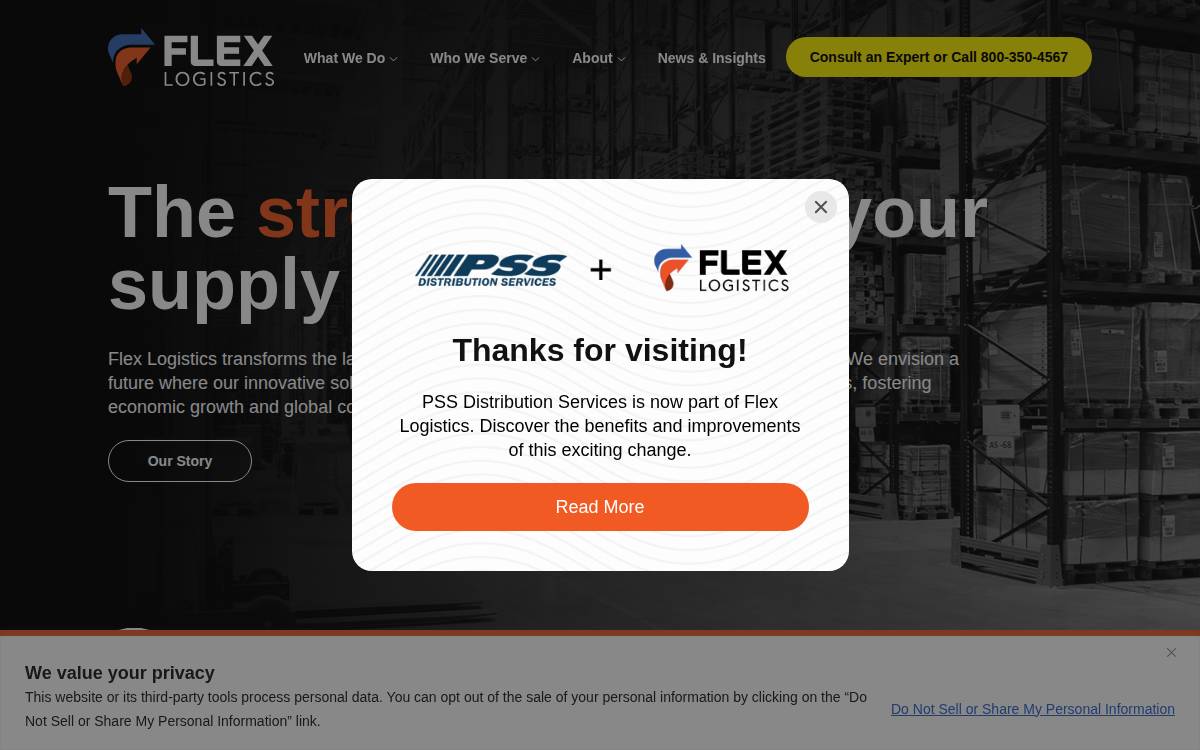 PSS Distribution website preview