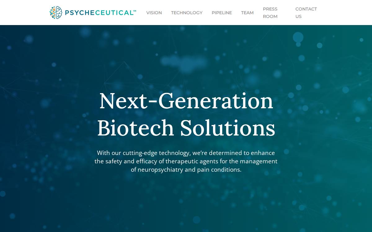 Psycheceutical website preview