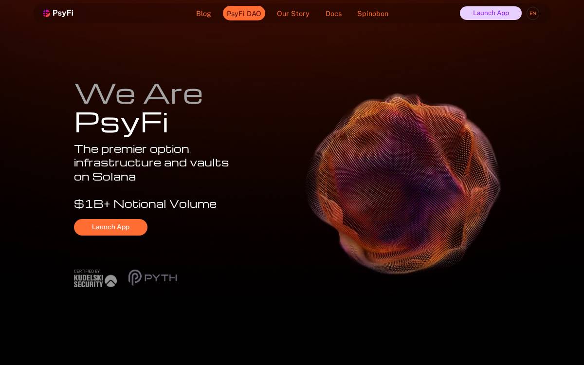 PsyFi website preview