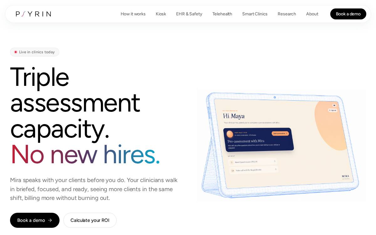 Psyrin website preview