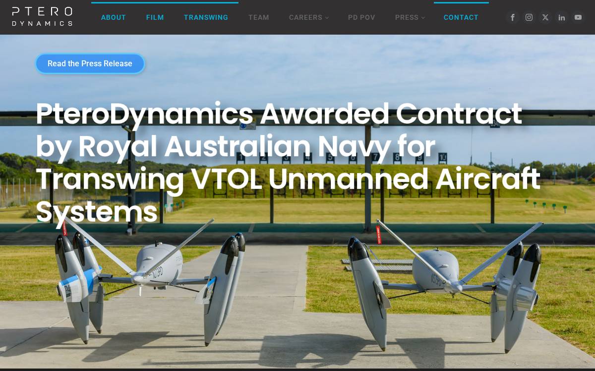 PteroDynamics website preview