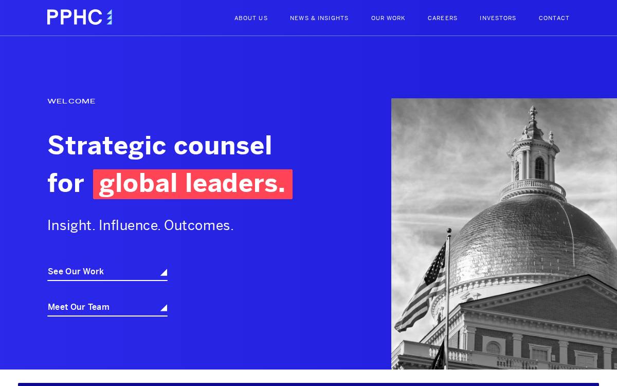 Public Policy Holding website preview