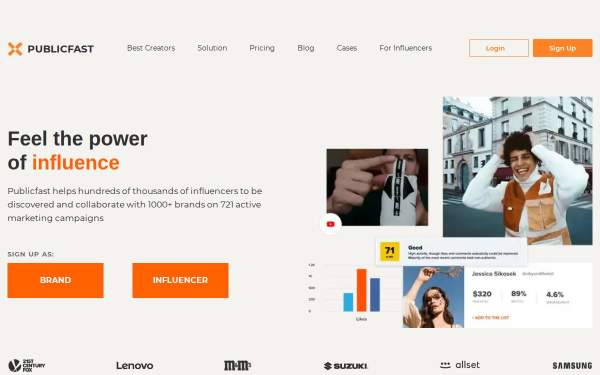 Publicfast website preview