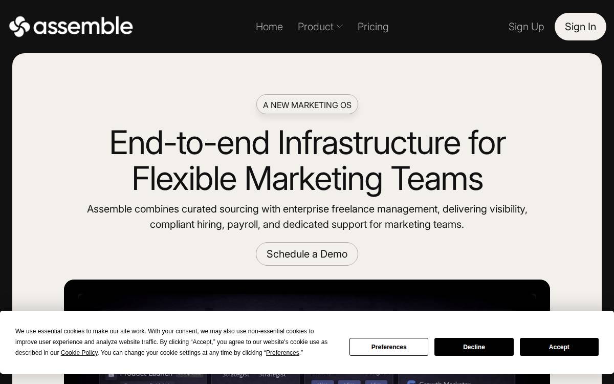 Publicist website preview