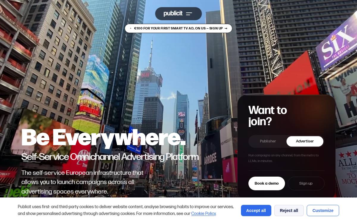 Publicit website preview