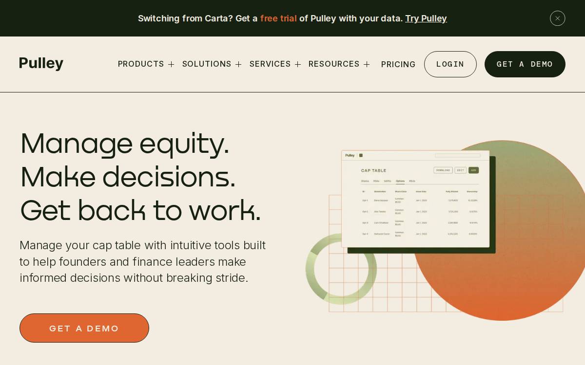 Pulley website preview