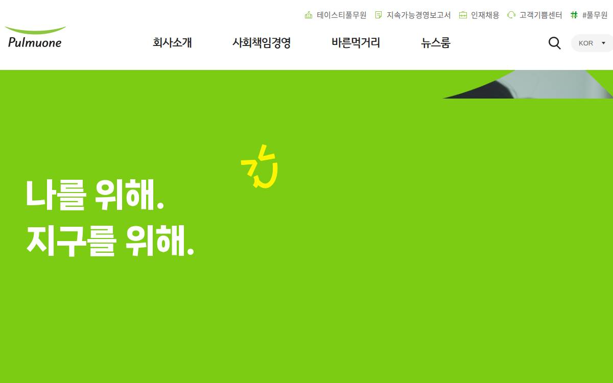 Pulmuone website preview