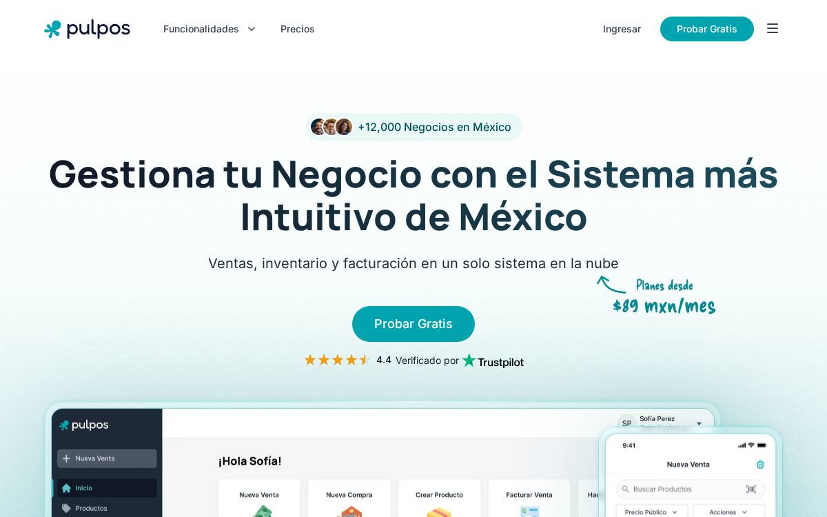 Pulpos website preview