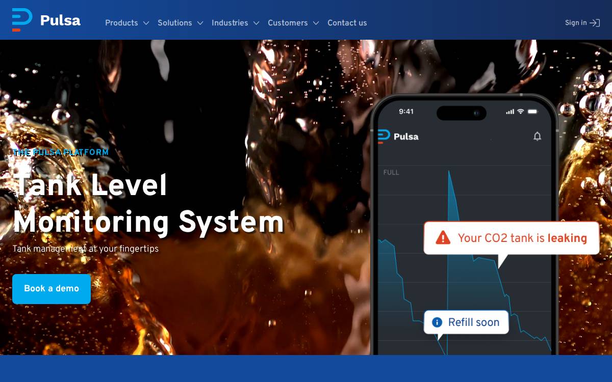Pulsa website preview